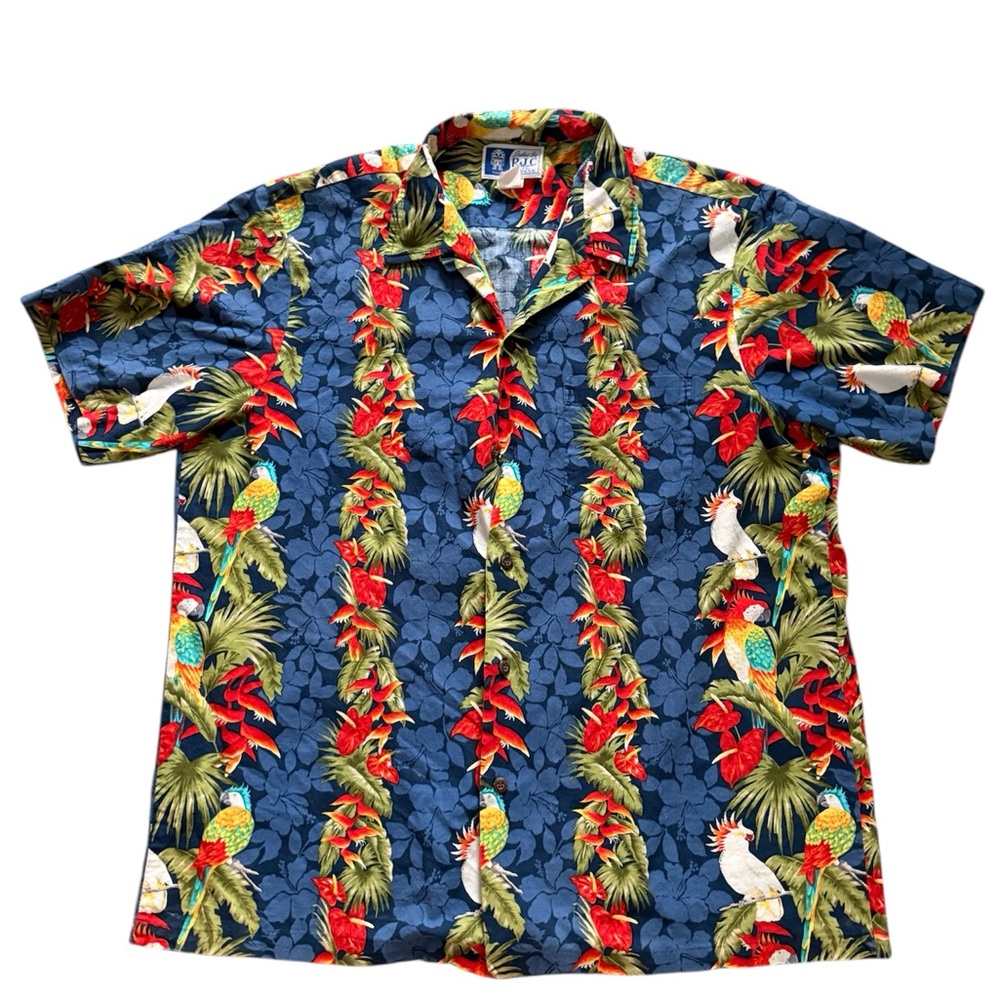 Styled by RJC Men’s Vintage Hawaiian Button-Down Shirt XL